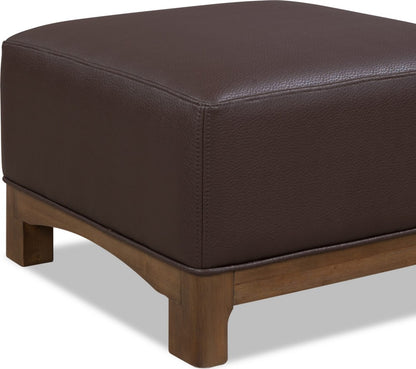 Modus Furniture - Arden Uph Ottoman - D Ch/T Bwn - YK2R88 view 5