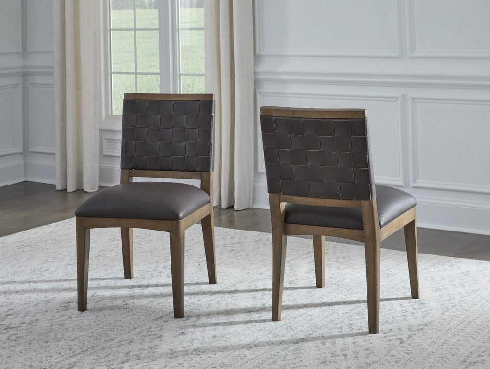 Modus Furniture - Arden Wvn Sd Chair - D C/T Brn Set of 2 - YK2R64_2 view 6