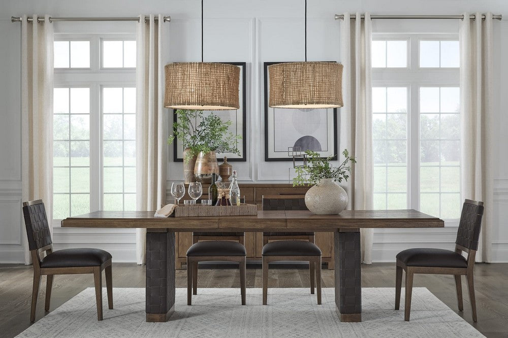 Modus Furniture - Arden Wvn Sd Chair - D C/T Brn - YK2R64_1 view 7
