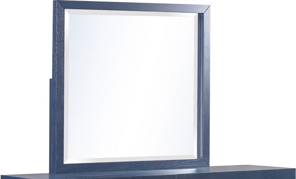 Modus Furniture - Argento Beveled Glass Wall or Dresser Mirror in Navy Blue - 9DKB83 view 1