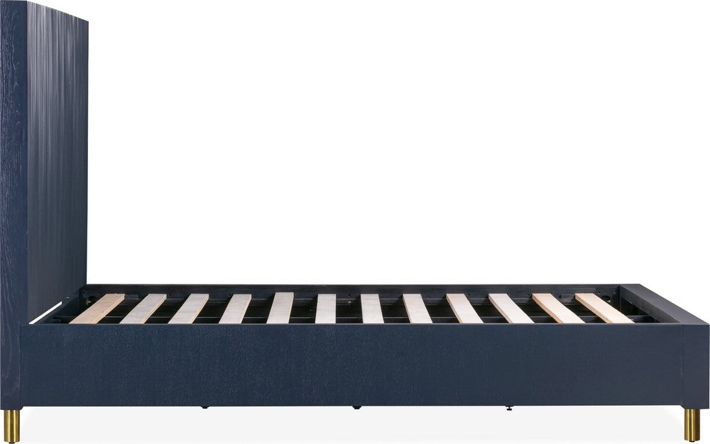 Modus Furniture - Argento Cal King Bed in Navy Blue and Burnished Brass - 9DKBH6 view 6