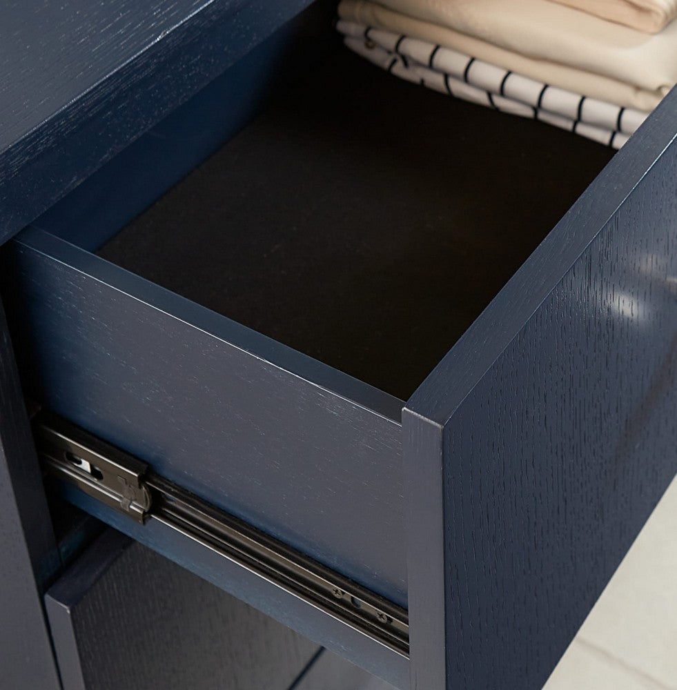 Modus Furniture - Argento Five Drawer Chest in Navy Blue and Burnished Brass (2024) - 9DKB84A view 3