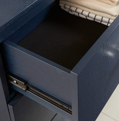 Modus Furniture - Argento Five Drawer Chest in Navy Blue and Burnished Brass (2024) - 9DKB84A view 3