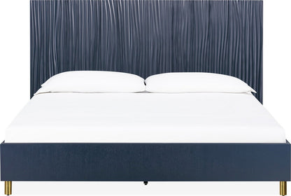 Modus Furniture - Argento Full Bed in Navy Blue and Burnished Brass - 9DKBH4 view 2