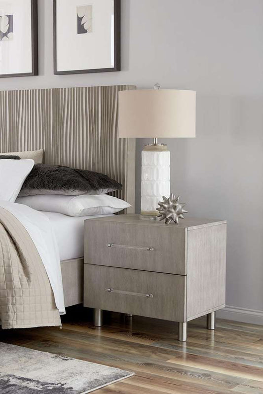 Modus Furniture - Argento Nightstand in Misty Grey - 9DM881 veiw 1