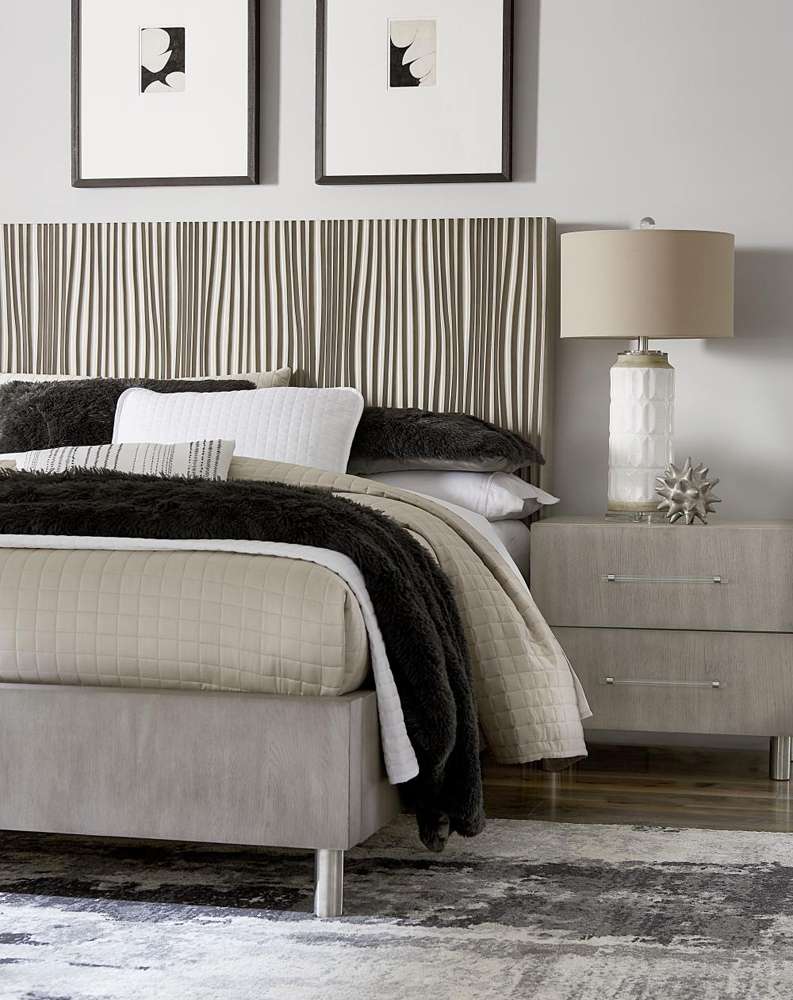 Modus Furniture - Argento Nightstand in Misty Grey - 9DM881 veiw 3