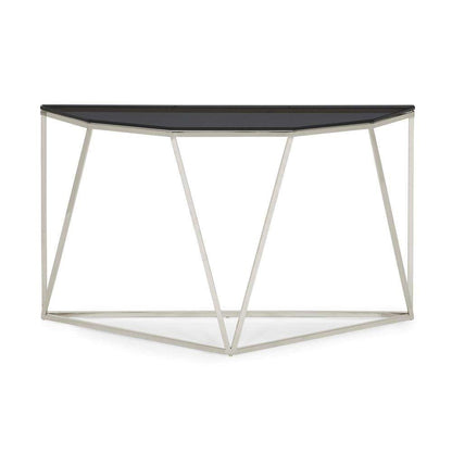Modus Furniture - Aria Smoked Glass and Polished Stainless Steel Console Table - 4VG523 veiw 5