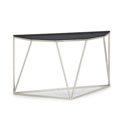 Modus Furniture - Aria Smoked Glass and Polished Stainless Steel Console Table - 4VG523 veiw 6