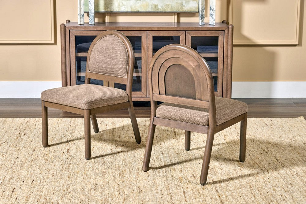 Modus Furniture - Astor Arc Bk Chair - Wt Bd/Clt - VW2C63_1 view 6
