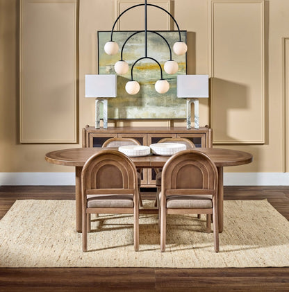 Modus Furniture - Astor Arc Bk Chair - Wt Bd/Clt - VW2C63_1 view 7