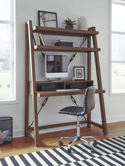 Modus Furniture - Autumn Ladder Desk in Flint Oak - 8FJ812L veiw 1