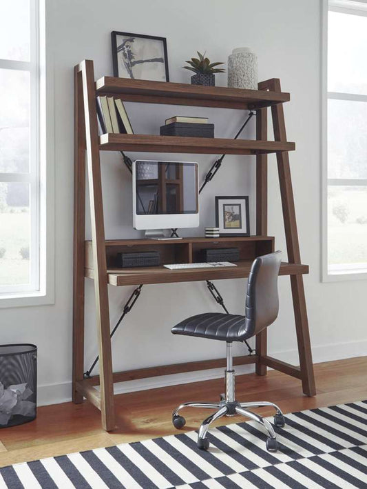 Modus Furniture - Autumn Ladder Desk in Flint Oak - 8FJ812L veiw 1