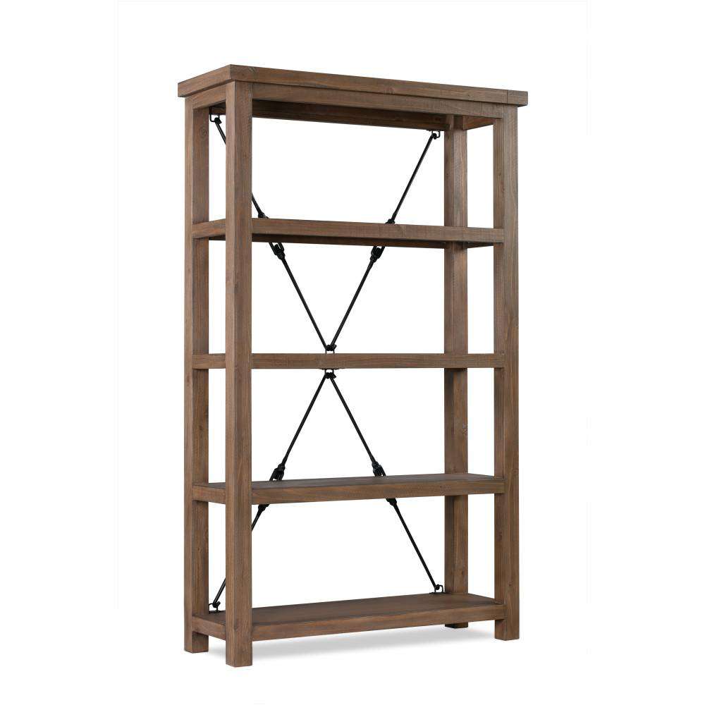 Modus Furniture - Autumn Open Shelving Unit Flint Oak - 8FJ819OS veiw 3