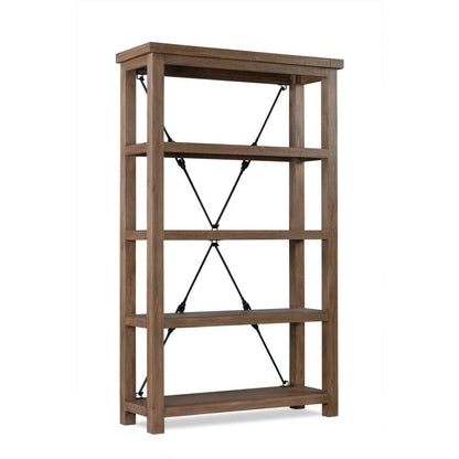 Modus Furniture - Autumn Open Shelving Unit Flint Oak - 8FJ819OS veiw 3
