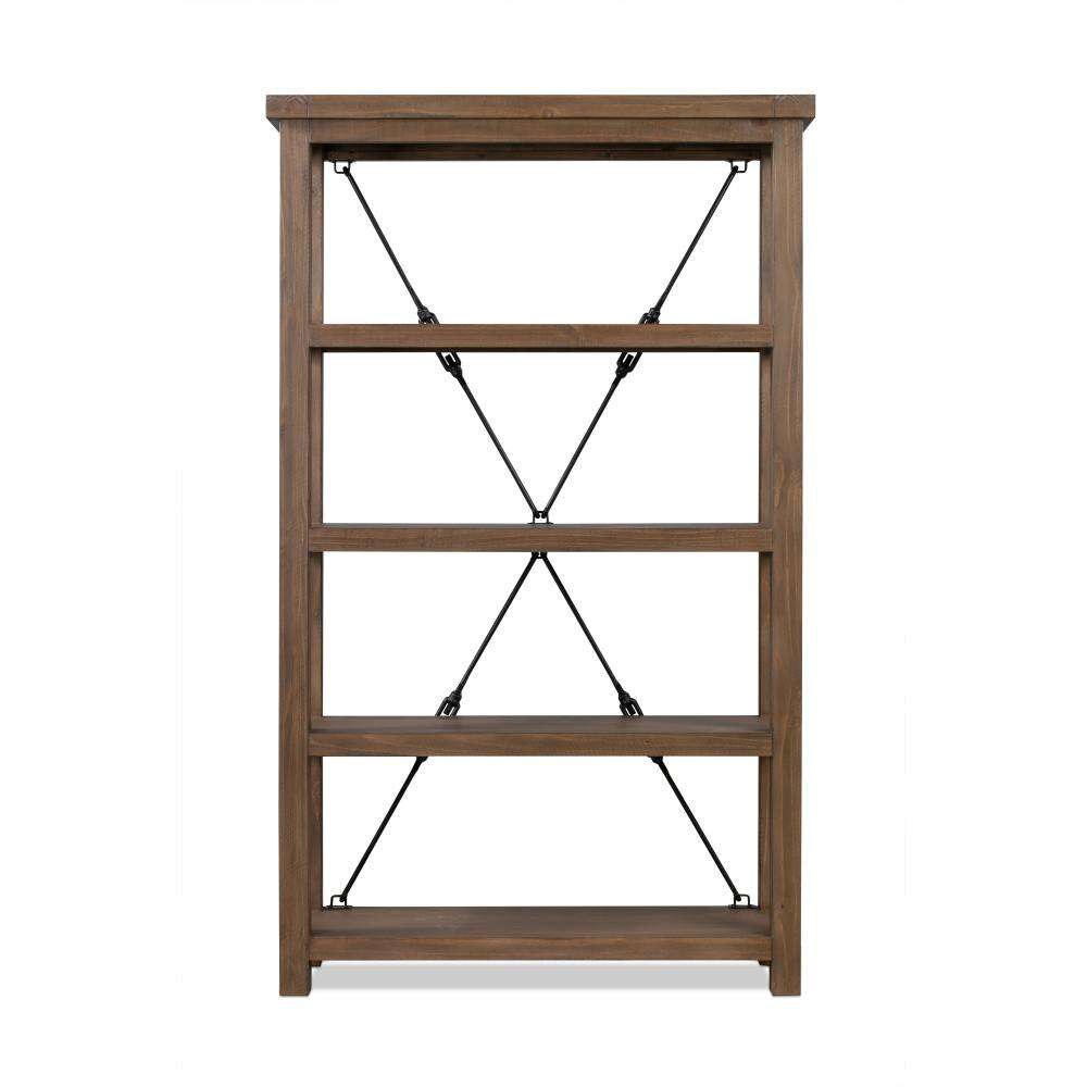 Modus Furniture - Autumn Open Shelving Unit Flint Oak - 8FJ819OS veiw 4