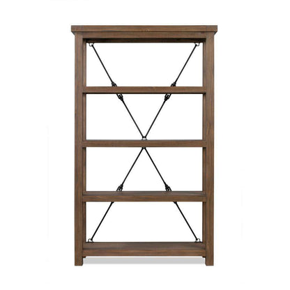 Modus Furniture - Autumn Open Shelving Unit Flint Oak - 8FJ819OS veiw 4