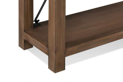Modus Furniture - Autumn Open Shelving Unit Flint Oak - 8FJ819OS veiw 5