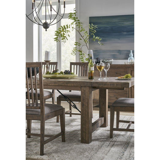 Modus Furniture - Autumn Solid Wood Extending Dining Table in Flink Oak - 8FJ861 veiw 2
