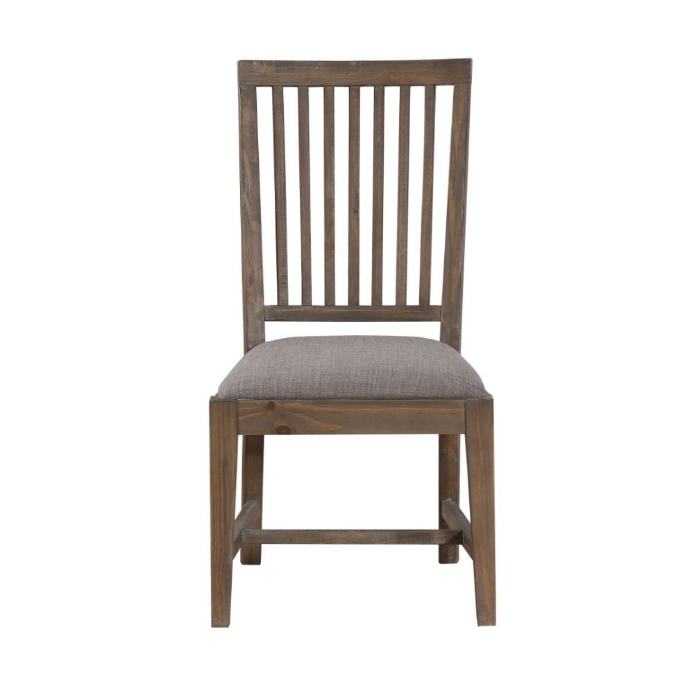 Modus Furniture - Autumn Solid Wood Upholstered Dining Chair in Flint Oak (Set of 2) - 8FJ866 veiw 3