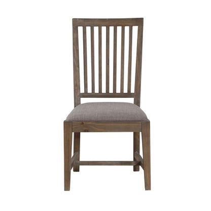 Modus Furniture - Autumn Solid Wood Upholstered Dining Chair in Flint Oak (Set of 2) - 8FJ866 veiw 3