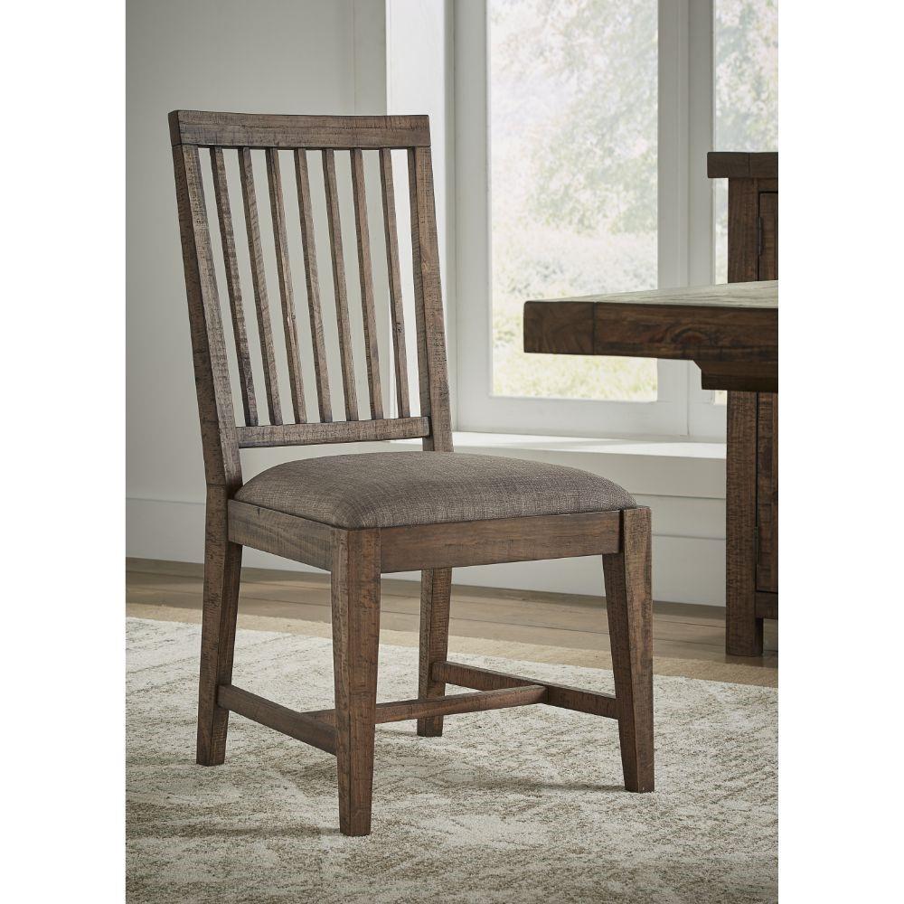 Modus Furniture - Autumn Solid Wood Upholstered Dining Chair in Flint Oak (Set of 2) - 8FJ866 veiw 6