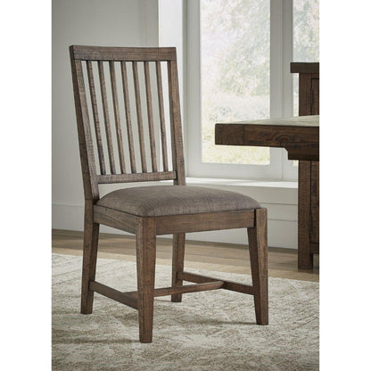 Modus Furniture - Autumn Solid Wood Upholstered Dining Chair in Flint Oak (Set of 2) - 8FJ866 veiw 6