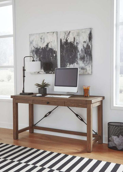 Modus Furniture - Autumn Writing Desk in Flint Oak - 8FJ811 veiw 1