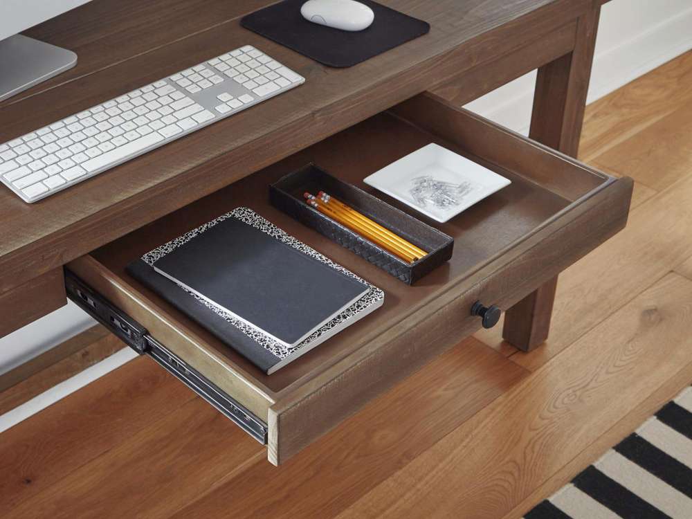 Modus Furniture - Autumn Writing Desk in Flint Oak - 8FJ811 veiw 4