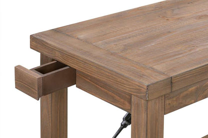 Modus Furniture - Autumn Writing Desk in Flint Oak - 8FJ811 veiw 5