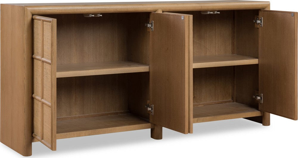 Modus Furniture - Barton Strg Cabinet - Frappe - XG3D30 view 3