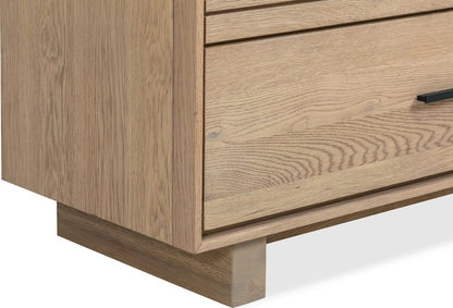 Modus Furniture - Batten Five Drawer Slatted Chest in Blonde Oak - NERM84 view 3