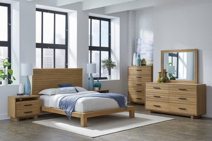 Modus Furniture - Batten Five Drawer Slatted Chest in Blonde Oak - NERM84 view 6