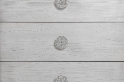 Modus Furniture - Boho Chic Five-Drawer Chest in Washed White (2024) - 1JQ984A view 3