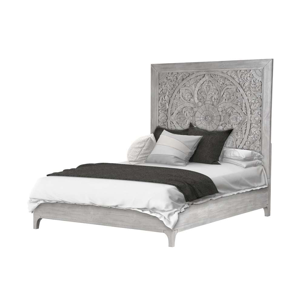 Modus Furniture - Boho Chic Full Bed in Washed White - 1JQ9H4 veiw 5