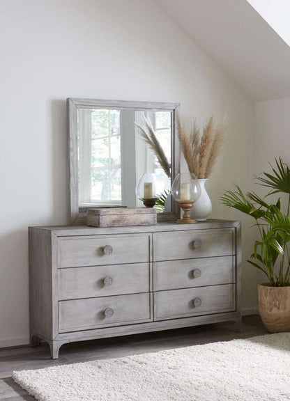 Modus Furniture - Boho Chic Plain Mirror in Washed White - 1JQ983B veiw 2