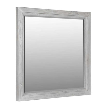Modus Furniture - Boho Chic Plain Mirror in Washed White - 1JQ983B veiw 4