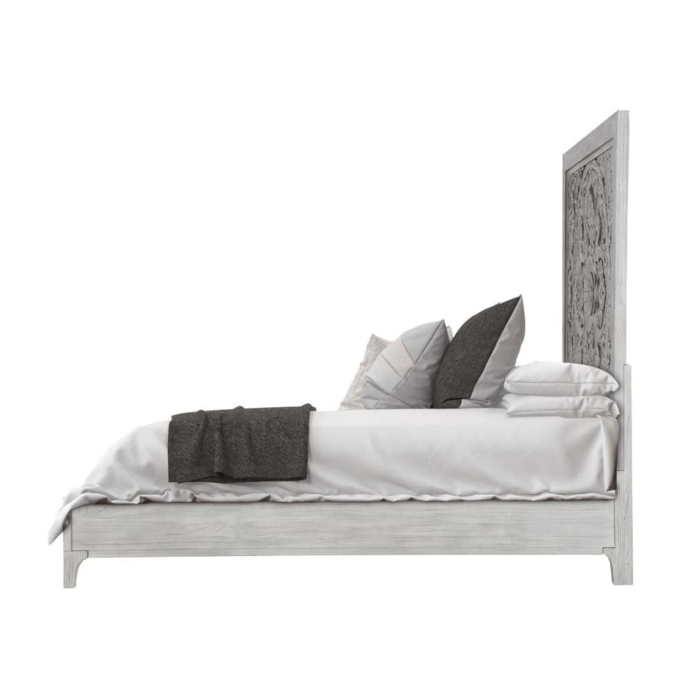 Modus Furniture - Boho Chic Queen-Size Bed in Washed White - 1JQ9H5 veiw 7