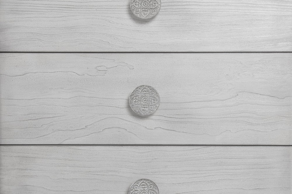 Modus Furniture - Boho Chic Six-Drawer Dresser in Washed White (2024) - 1JQ982A view 3