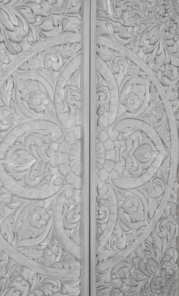 Modus Furniture - Boho Chic Wardrobe Chest in Washed White (2024) - 1JQ986A view 4