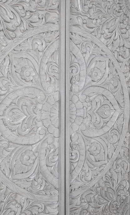 Modus Furniture - Boho Chic Wardrobe Chest in Washed White (2024) - 1JQ986A view 4