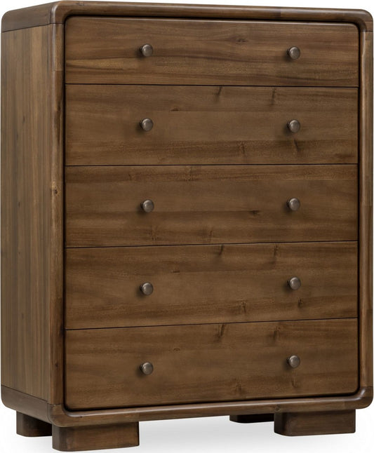 Modus Furniture - Boka Five Drawer Acacia Wood Chest in Impala - TVXU84 view 1
