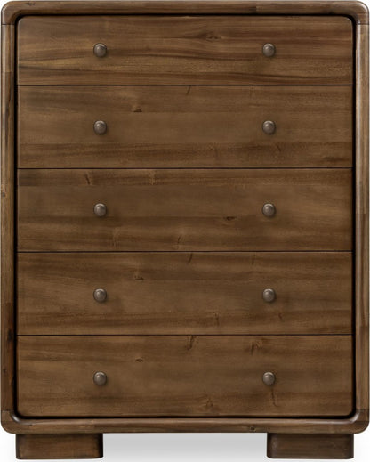 Modus Furniture - Boka Five Drawer Acacia Wood Chest in Impala - TVXU84 view 2