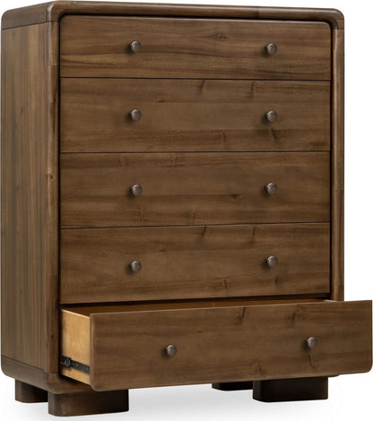 Modus Furniture - Boka Five Drawer Acacia Wood Chest in Impala - TVXU84 view 3