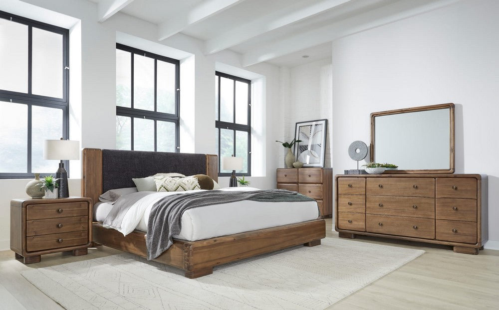 Modus Furniture - Boka Five Drawer Acacia Wood Chest in Impala - TVXU84 view 9