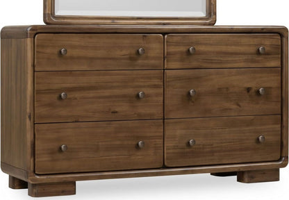 Modus Furniture - Boka Six Drawer Acacia Wood Dresser in Impala  - TVXU82 view 1