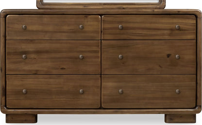 Modus Furniture - Boka Six Drawer Acacia Wood Dresser in Impala  - TVXU82 view 2