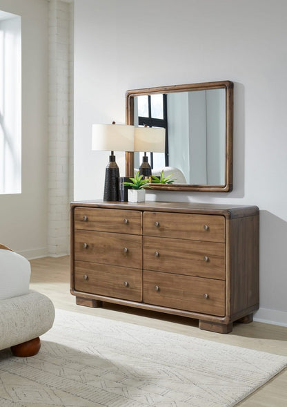 Modus Furniture - Boka Six Drawer Acacia Wood Dresser in Impala  - TVXU82 view 8