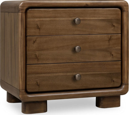 Modus Furniture - Boka Three Drawer Acacia Wood Nightstand in Impala  - TVXU81B view 1