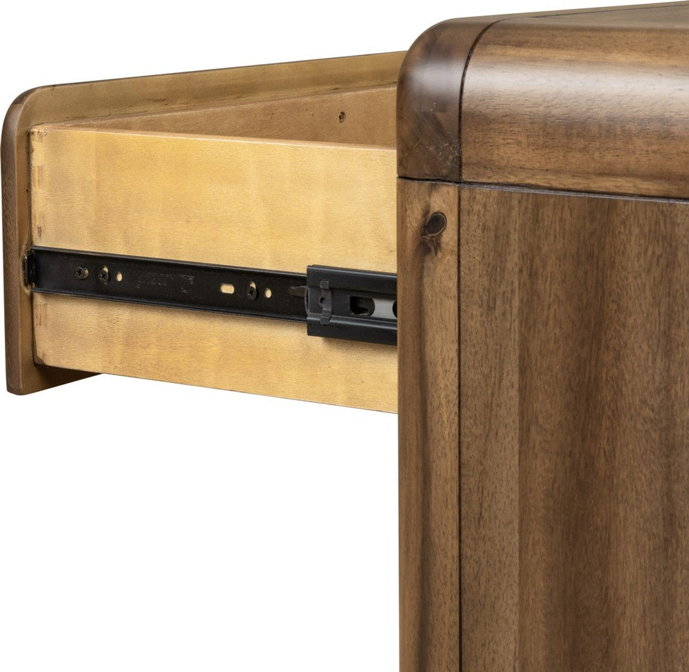 Modus Furniture - Boka Three Drawer Acacia Wood Nightstand in Impala  - TVXU81B view 4