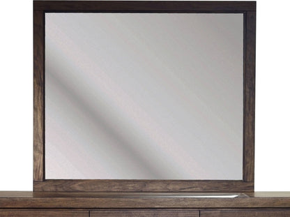 Modus Furniture - Boracay Beveled Glass Landscape Mirror in Wild Oats Brown - LWY683 view 2